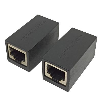 China PCB network splitter rj45 adapter female rj45 to female Ethernet rj45 connector cable extension converter LAN connector for sale