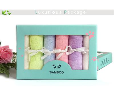 China Eco-Friendly Sustainable Organic Bamboo Baby Washcloth Baby Towel for sale