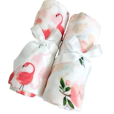 China Soft Cozy Thick Muslin Blnaket Bamboo Muslin Wrap 6Layers Baby Blanket for sale