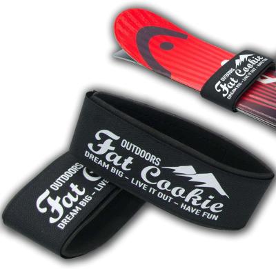 China Snowboard Binding SKI ATTACHES Durable Hook And Loop Ski Strap Pair With EVA Protector Pads Between Skis for sale