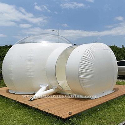 China Certified lead free star gazing bubble outdoor inflatable camping tent with steel frame capsule tunnel for sale for sale