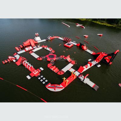 China PVC Adults Boot Camp Outdoor Giant Inflatable Floating Water Park For Open Water Amusement Entertainment for sale