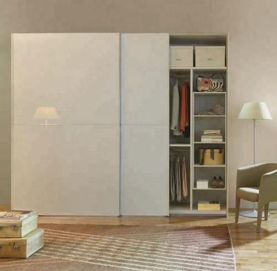 China (Size)Adjustable Double Color Wardrobe Designs, MDF Wardrobe Furniture With Sliding Door for sale