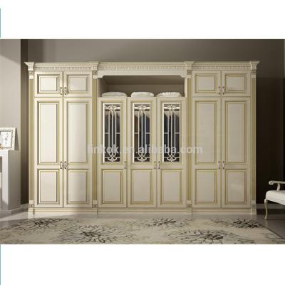 China Matte Finish Europe Style Molding Door Panel Swing Door Wardrobe Supplier for sale