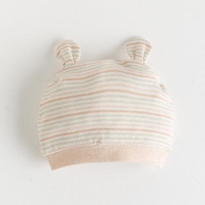 China Striped Hats Colorful Newborn Cotton Child Health Covers Protective Caps for sale