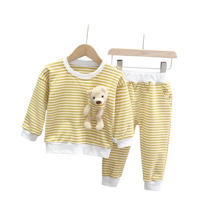 China QUICK-DRY cute animal suits of new spring and autumn suits, male and female babies' popular split outfits for sale