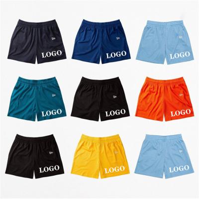 China Anti-wrinkle custom 5 inch casual, basketball shorts plain design double layer training cargo mesh designer summer poly track shorts for sale