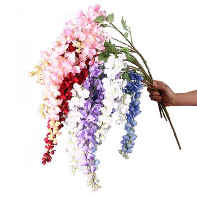 China High Quality Cheap Events Decoration Bulk, Realistic Garden Plant Wisteria Artificial Flowers Outdoor Importers For Decoration for sale