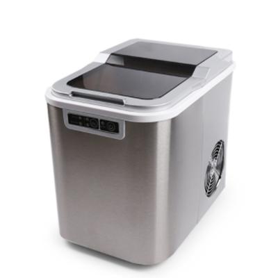 China OEM/ODM 12KG/27LBS Household Wholesale Silver Block Automatic Ice Maker Machine for sale