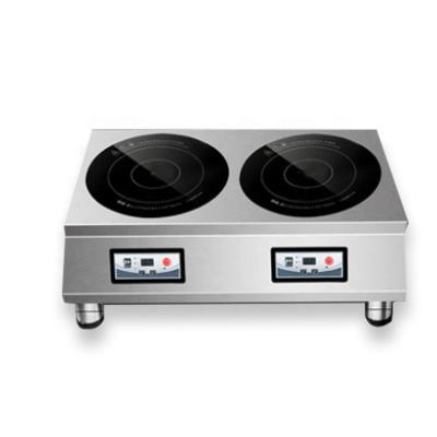 China Large Power Two Heads 220v Commercial Resturant Kitchen Hotel Hotel Induction Cooker Equipment 6000W Dubai Malaysia Philippines India Singapore for sale