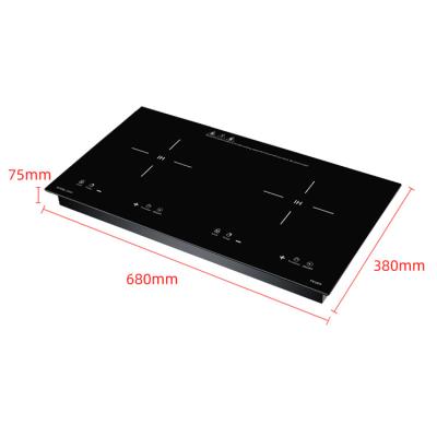 China Hotel Kitchen Appliances Double Burners Electric Infrared Cooker And Induction Cooker for sale