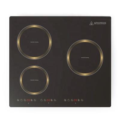 China Household factory direct sale built in plate CE CB hotpot cooktop stove 5700w 240v electric induction cooker 3 burner for sale