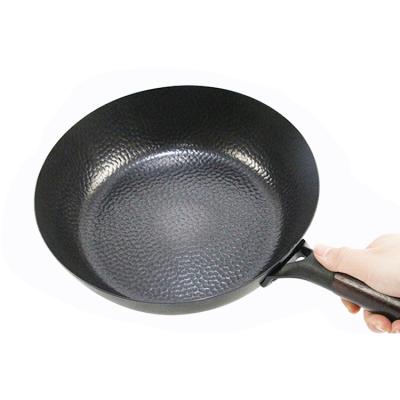 China Hoigh Quality Quick Thermal Smokeless Wok Iron Pan Rapid Thermal Non-Stick Frying Pan Skillet for Home Use for sale