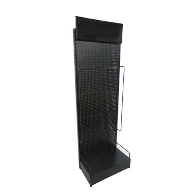 China Retail iron metal pegboard display machine tools display stand for wholesales for sale