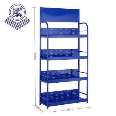 China Product Showing for Mall Pet Store Metal Cat Dog Food Metal Pegboard Display Stand for sale