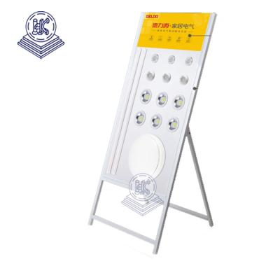 China Product Showing For Shopping Mall Metal Billboard Display Stand Rack Home Indoor Folding Decor LED Lighting Accessory for sale