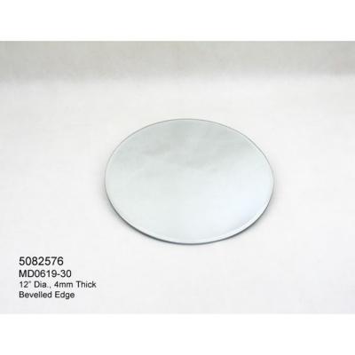 China Minimalist Round Glass Mirror Plates Good Quality Clear Glass Mirror Plate Fashion Design Mirror Plate for sale