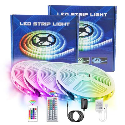 China China Residential Suppliers Residential Flexible Pixel SMD5050 5m RGB Led Strip 10m With Wholesale Remote AC 110v 220v 12v 24v DC Led Strip TV Backlight for sale