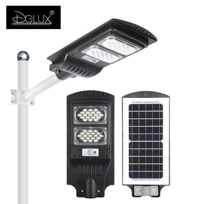 China High Brightness/Factory Price/Brightness Smart Sensor/New Style High/Factory Price/Smart Sensor/New Style IP65 30W 60W 90W Outdoor Waterproof High Brightness Sensor Lightweight ABS Led Solar Street Light for sale