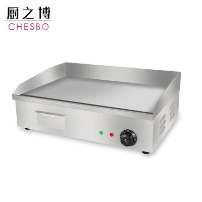 China Hot Sale Stainless Steel Electric Griddle Commercial Hotel Restaurant Table Top Flat Plate Griddle Grill for sale