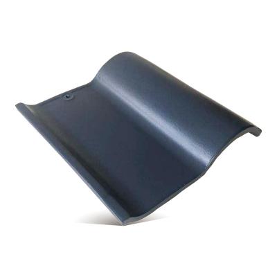 China 260*260mm Small Modern Blue Roof Tile Clay Roof Tile S Shape Color Glazed Spanish Factory Promotion Type for sale