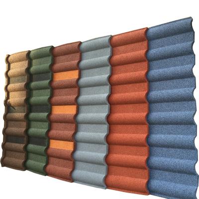 China Hotel Color Stone Coated Metal Roofing Sheet Roof Panels In Cheap Price Manufacturer for sale