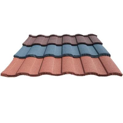 China Hospital new design modern quality house terracotta red color metal roof tiles large on sale 1340*420mm in cheap price for sale