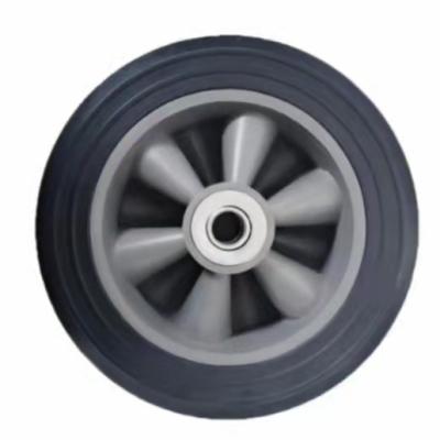 China Building Material Shops 8 Inch Small Solid Rubber Wheel For Trolley Cart for sale