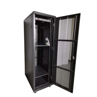 China Floor Standing Open Rack Black Telecom Server Rack for sale