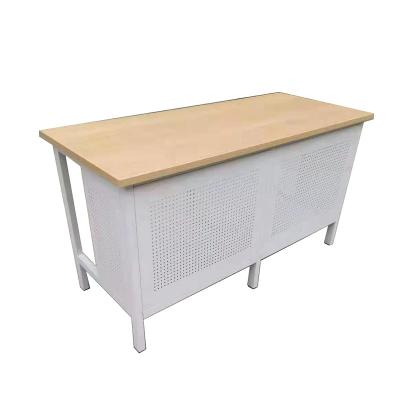 China Adjustable Wholesale Computer Laboratory School Safety Furniture Eelementary Education Double (Height) School Desk for sale