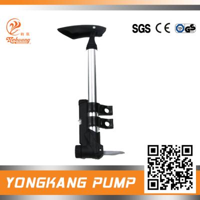 China Iron Material Mini Power Steering Pump Inflation With Gauge And Valve for sale