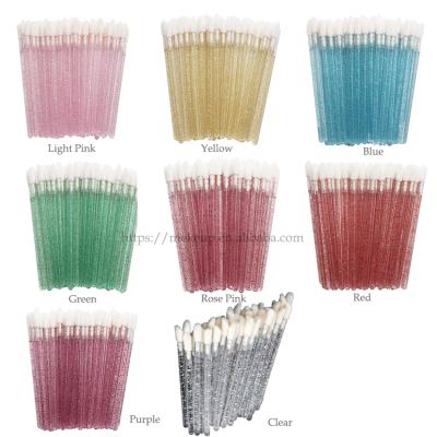 China For Applying Lip Gloss Or Other Beauty Uses NEWCOME 50pcs/Lot Lip Brush Eyelash Makeups Mascara Applicator Disposable Lipstick Brushes Lash Extension Makeup Tools for sale