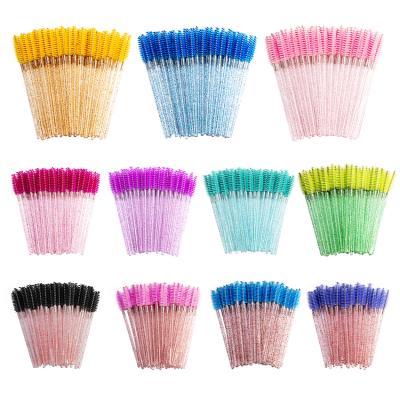 China 50Pcs Disposable Forehead Eyelash Cleansing & Brushes Eyelash Extension Tools Eyebrow Brush Mascara Wands Applicator Coilers Eye Lash Cosmetic for sale