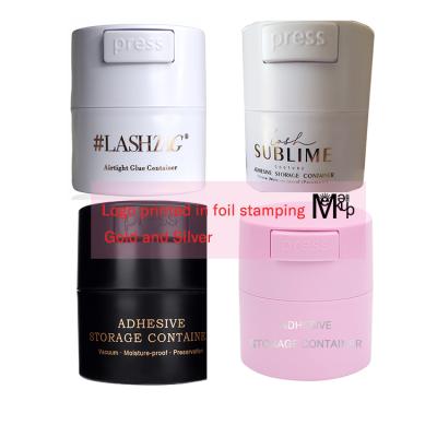 China For Glue Storage During Lash Extension Or Other Beauty Uses Empty Glue Container Storage Tub For Lash Glue Container Cool Dry Jar Airtight OEM Customized Jar Lash Glue Keep LashGlue for sale