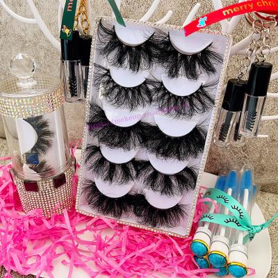 China 25mm Style Good Quality Cross Design Fluffy Eyelashes Lash Handmade 3d Mink Eyelashes High Quality Hot for sale