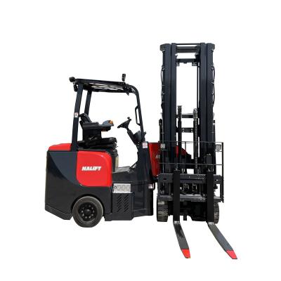 China Narrow Place Applied Nalift 1.5T AC Motor Articulated Electric Powered Forklift Lift Stacker Forklift for sale