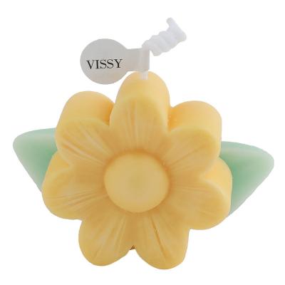 China New Design Eco-enviroment Handmade Flower Shape Scented Candle For Home Decoration Birthday Party Scented Candles for sale