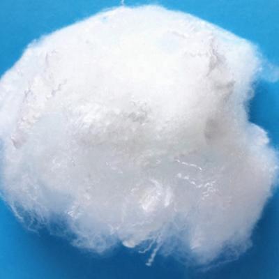 China Anti-pilling white polyester staple fiber for filler and wadding stuffing for sale