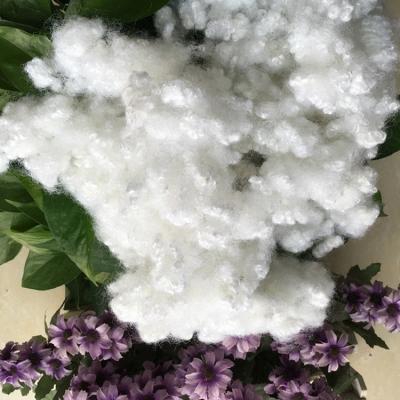 China Anti-pilling hot sale 15dx64mm filling material hcs polyester silicon fiber for sale