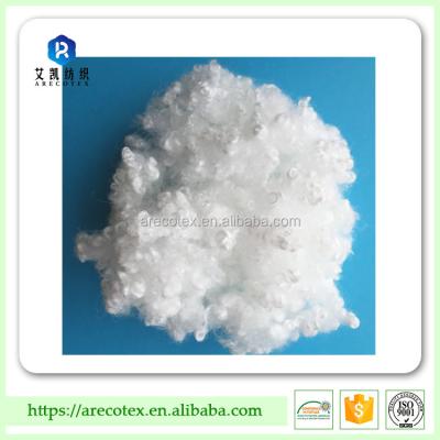 China Abrasion-resistant virgin or recycled hollow conjugated fiber-7d siliconized hollow fiber for sale