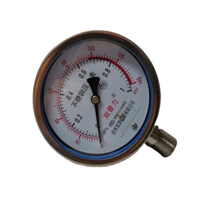 China Yn100bf y100bf304 Option Stainless Steel Transformer Pressure Gauge for sale