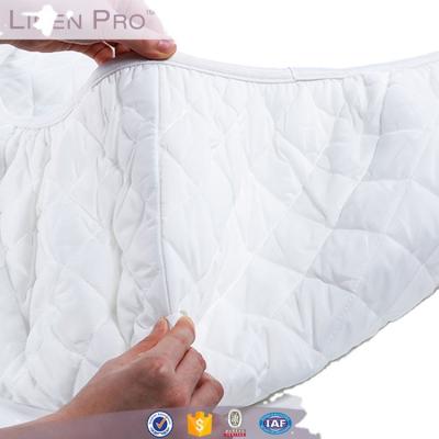 China Anti-bacteria Luxury Hotel Canvas Pro Quality Flat Quilted Mattress Protector Mattress Cover Pad for sale