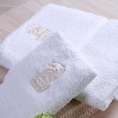 China Luxury Turkish Pills Customize Logo Bath Towels 100% White Bathroom Set Terry Cotton Hotel Face Towel for sale