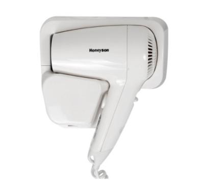 China Hotel Bathroom Foldable 1200W Wall Mounted Mini Hair Dryer for sale