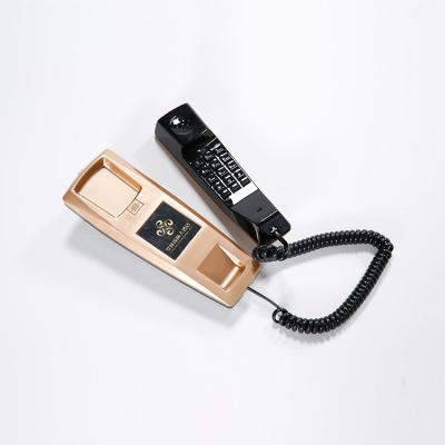 China Hands Free Gold Color Hotel Bathroom Headset Phone With Customized Logo for sale