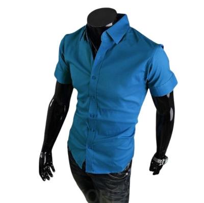 China Ebay New Anti-pilling Short Sleeve Shirt Men's High Quality Half Sleeve Shirt for sale