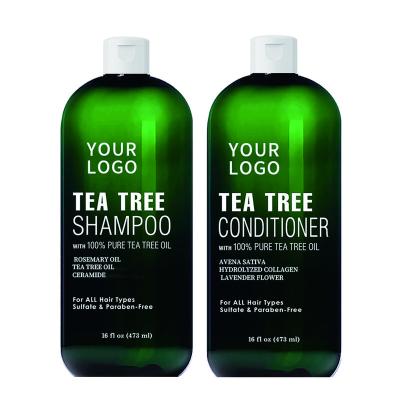 China Anti-Dandruff China professional manufacturer Tea Tree Oil Shampoo and Conditioner Set Tea Tree Shampoo for Dry and Itchy Scalp for sale