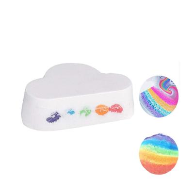 China Skin Care: Body SPA Professional OEM Hot Sale Rainbow Cloud Bath Bomb Bath Fizzies Magic Rainbow Bath Bomb for sale