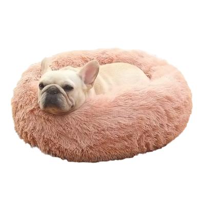 China Anti Worry Fashion Folding Princess Custom Portable Small Waterproof Plush Around Modern Fluffy Pink Cat And Dog Bed for sale