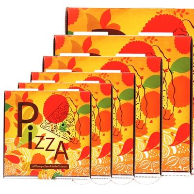 China Recycled Materials Pizza Delivery Box Bulk Packing Food Takeaway Package Full Color for sale